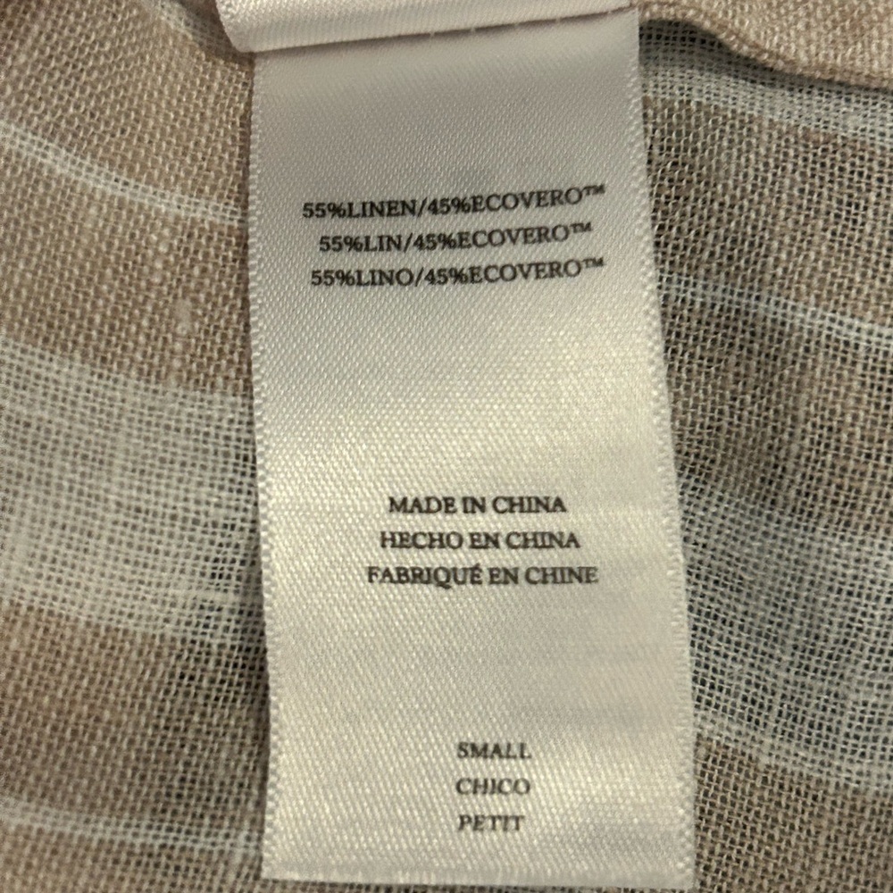 Rails Cito Shore Stripe Linen Blend Button-Up Shi… - image 10